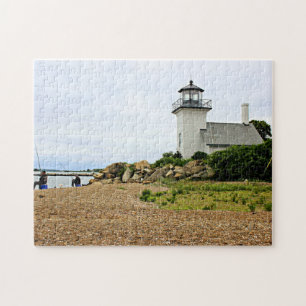 Bristol Ferry Lighthouse, Rhode Island Jigsaw Puzzle