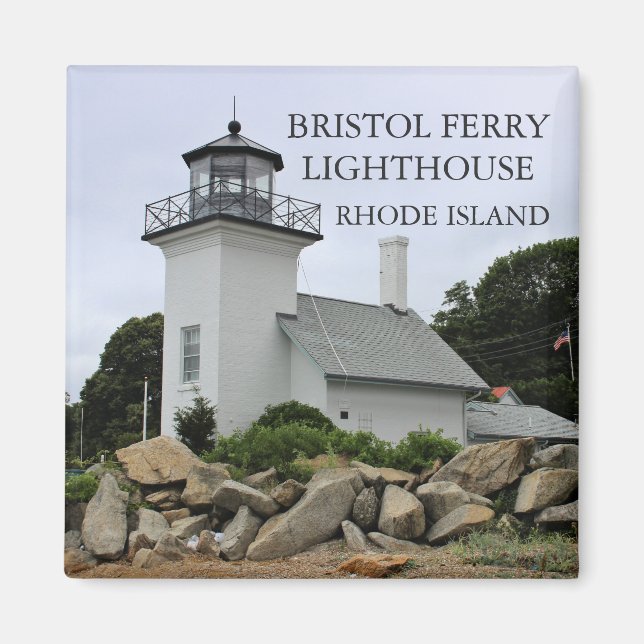 Bristol Ferry Lighthouse, Rhode Island Magnet (Front)
