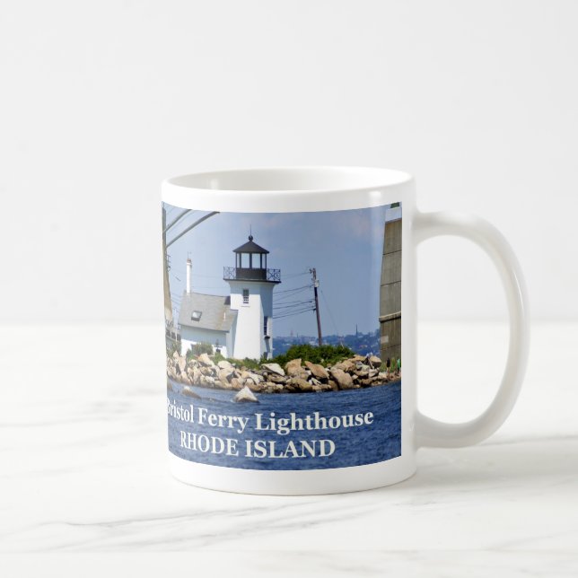 Bristol Ferry Lighthouse, Rhode Island Mug (Right)