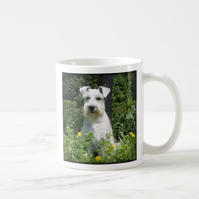 Bristol - Happiness is an adopted Schnauzer! Mug (Right)