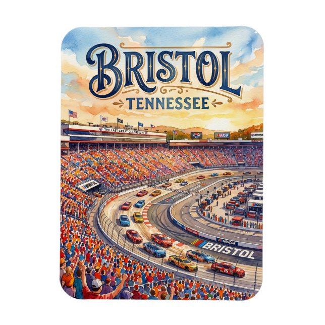 Bristol Motor Speedway USA Magnet (Vertical)