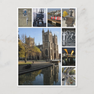 Bristol multi-image portrait view postcard