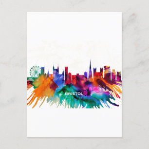 Bristol skyline holiday postcard