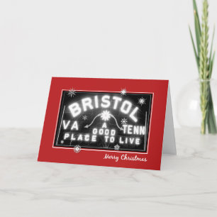 Bristol Virginia Tennessee Christmas Card