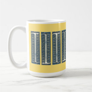 Bristol Virginia Tennessee Marker Kitchen Towel Coffee Mug