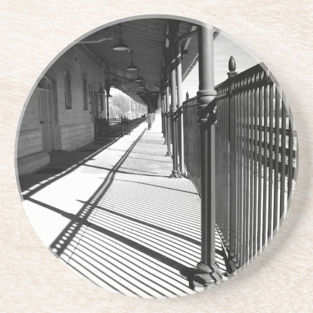 Bristol Virginia Train Station Platform Coaster (Front)