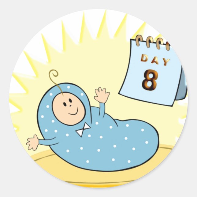 Brit Milah Classic Round Sticker (Front)