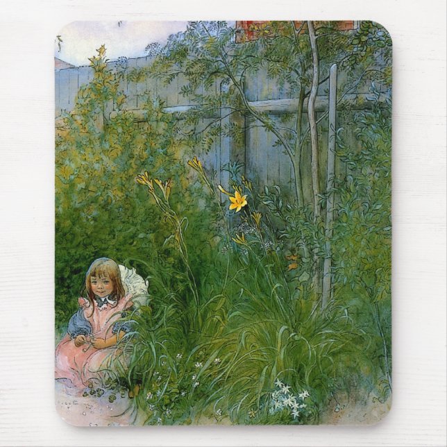 Brita in the Flower Bed c1897 Mouse Pad (Front)