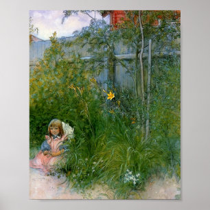 Brita in the Flowerbed Poster