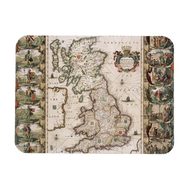 Britain As It Was Devided In The Tyme of the Engli Magnet (Horizontal)