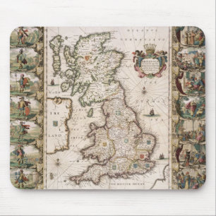 Britain As It Was Devided In The Tyme of the Engli Mouse Pad