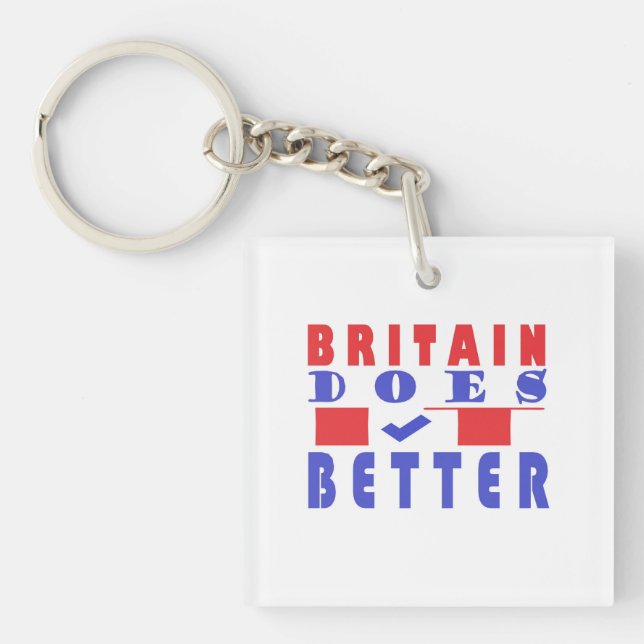  BRITAIN DOES IT BETTER WORD DESIGN KEY RING (Front)