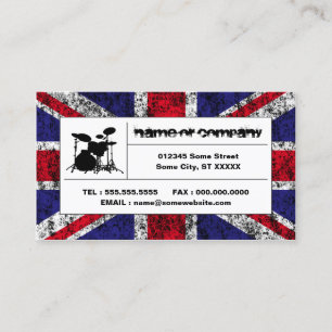 britain drums business card