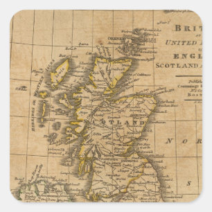 Britain Square Sticker