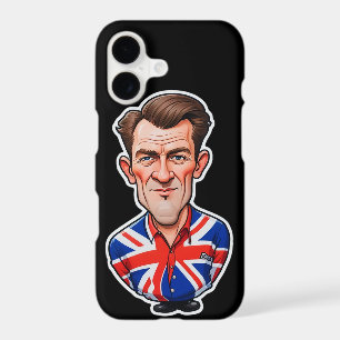 Britain Uk Man Caricature With Union Jack Flag