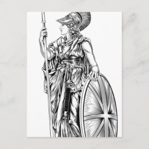 Britannia Illustration Postcard
