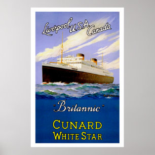 Britannic ~ Liverpool, USA, Canada Poster