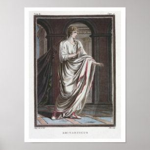 Britannicus, costume for 'Britannicus' by Jean Rac Poster
