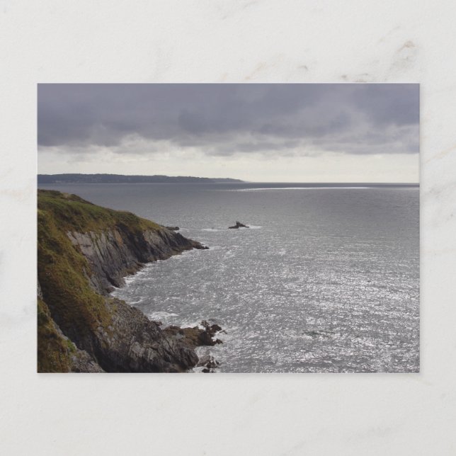 Britanny coast after storm. postcard (Front)