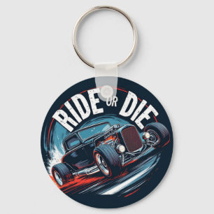 Brite-T Classic Car Ride or Die 0019644 Key Ring
