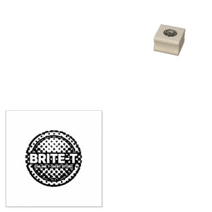 Brite-T Online T-Shirt Store Rubber Stamp