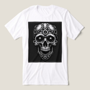 Brite-T Silver Skull 0019128 Tri-Blend Shirt