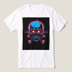 Brite-T Skateboard Skull 0019521 Tri-Blend Shirt
