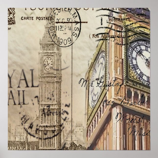 Britian England london clocktower big ben Poster (Front)