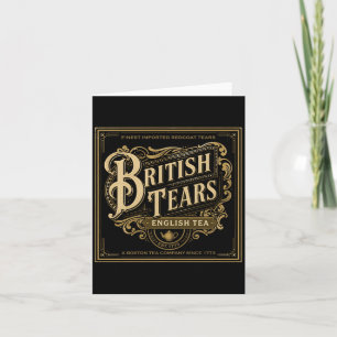 Britiears Est 1773 Tea Party Funny 4th Of July Card