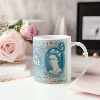 British 1966 £5 Note Mug – Queen Elizabeth II