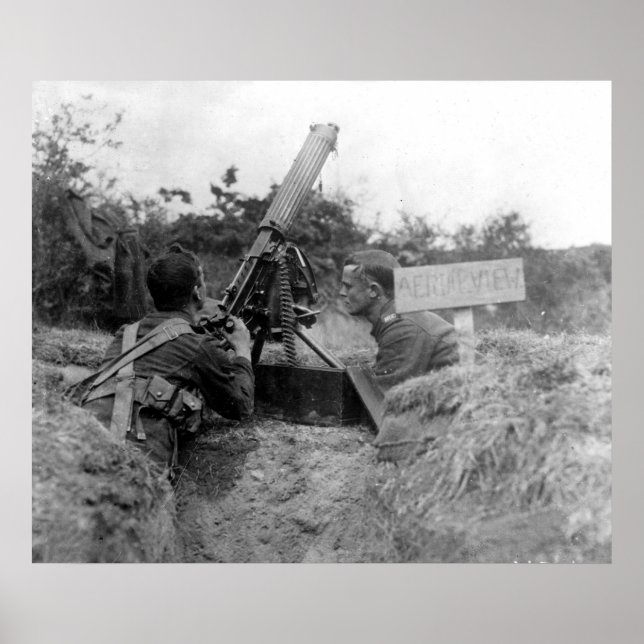 British AA Gun Poster (Front)