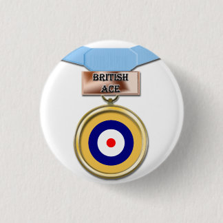 British Ace medal button