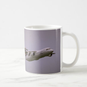 British Aerospace 146 Whisperjet taking off, Biggi Coffee Mug