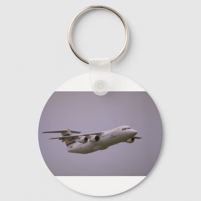 British Aerospace 146 Whisperjet taking off, Biggi Key Ring (Front)