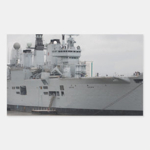 British Aircraft Carrier Rectangular Sticker