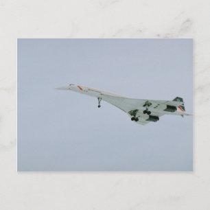 British Airways Concorde on final descent, Ottawa, Postcard