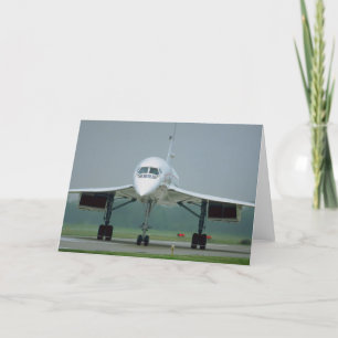 British Airways Concorde, on taxi way Card