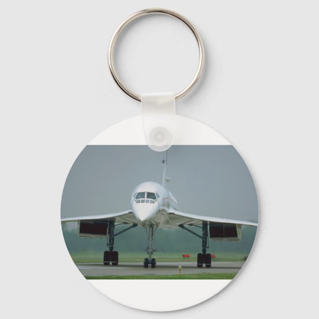 British Airways Concorde, on taxi way Key Ring (Front)