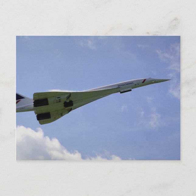 British Airways Concorde, taking off at Heathrow A Postcard (Front)