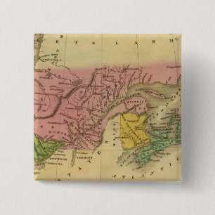 British America 15 Cm Square Badge