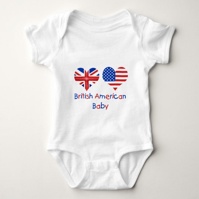 British American Baby Bodysuit (Front)