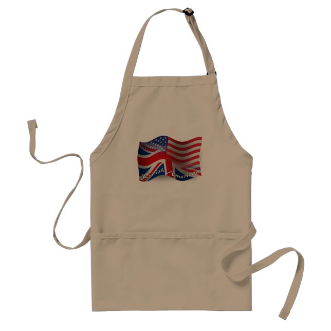 British-American Waving Flag Standard Apron (Front)