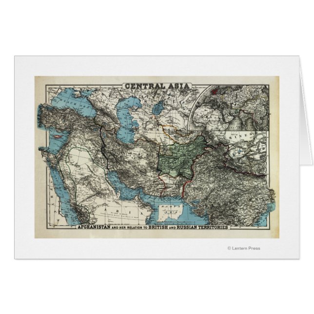British and Russian Territories of Afghanistan (Front Horizontal)
