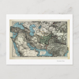 British and Russian Territories of Afghanistan Postcard