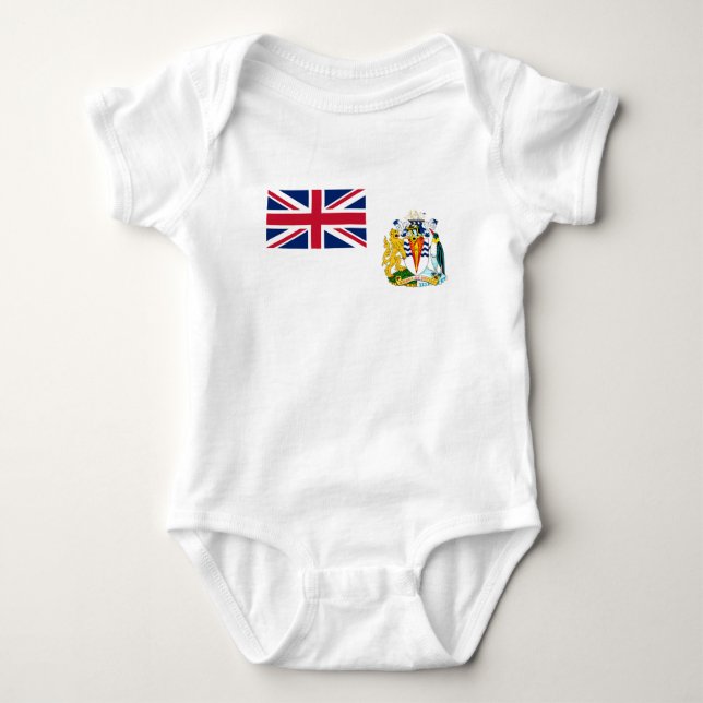 British Antarctic Territory Flag Baby Bodysuit (Front)