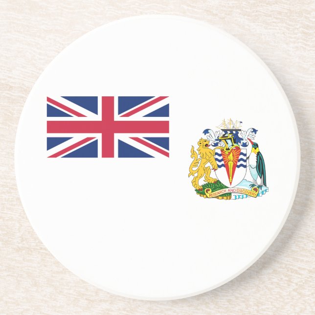 British Antarctic Territory Flag Coaster (Front)