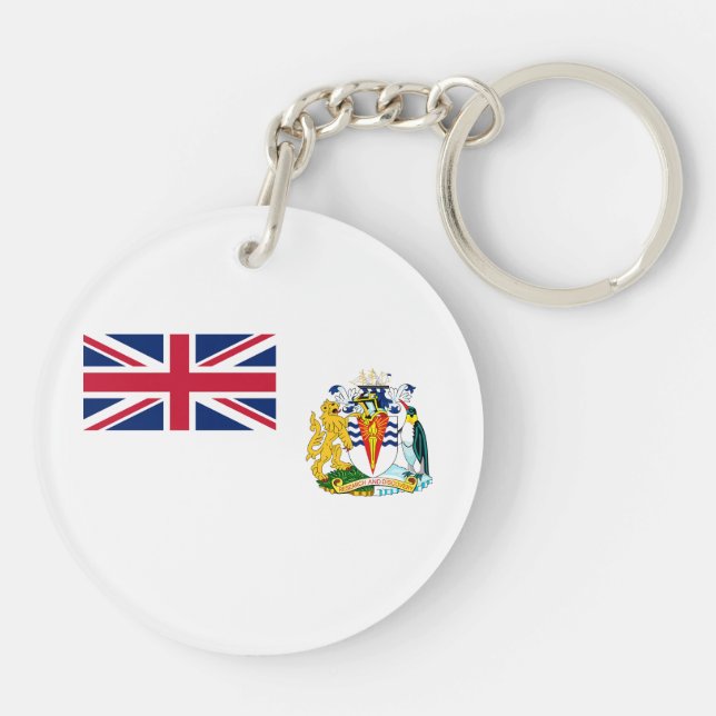 British Antarctic Territory Flag Key Ring (Back)