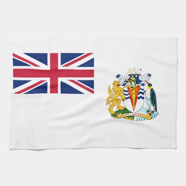 British Antarctic Territory Flag Tea Towel (Horizontal)