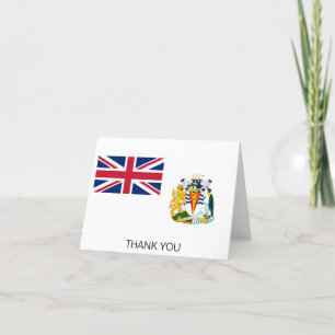 British Antarctic Territory Flag Thank You Card