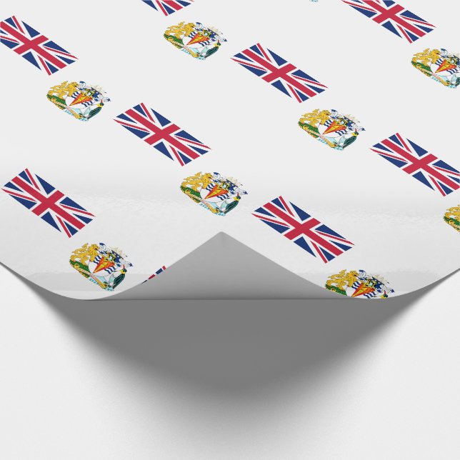 British Antarctic Territory Flag Wrapping Paper (Corner)